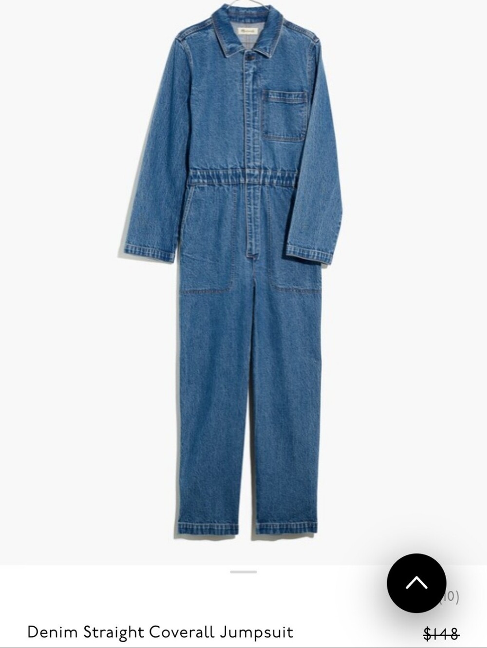 Like New Madewell Denim Coveralls Jumpsuit